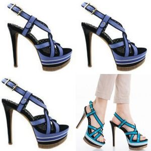 Jessica Simpson Blue High Heel Sandals Size 9.5